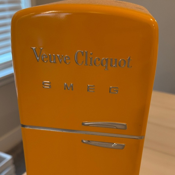 Veuve Clicquot x SMEG Orange Mini Fridge Bottle Cooler - Picture 2 of 5